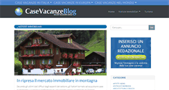 Desktop Screenshot of casevacanzeblog.it